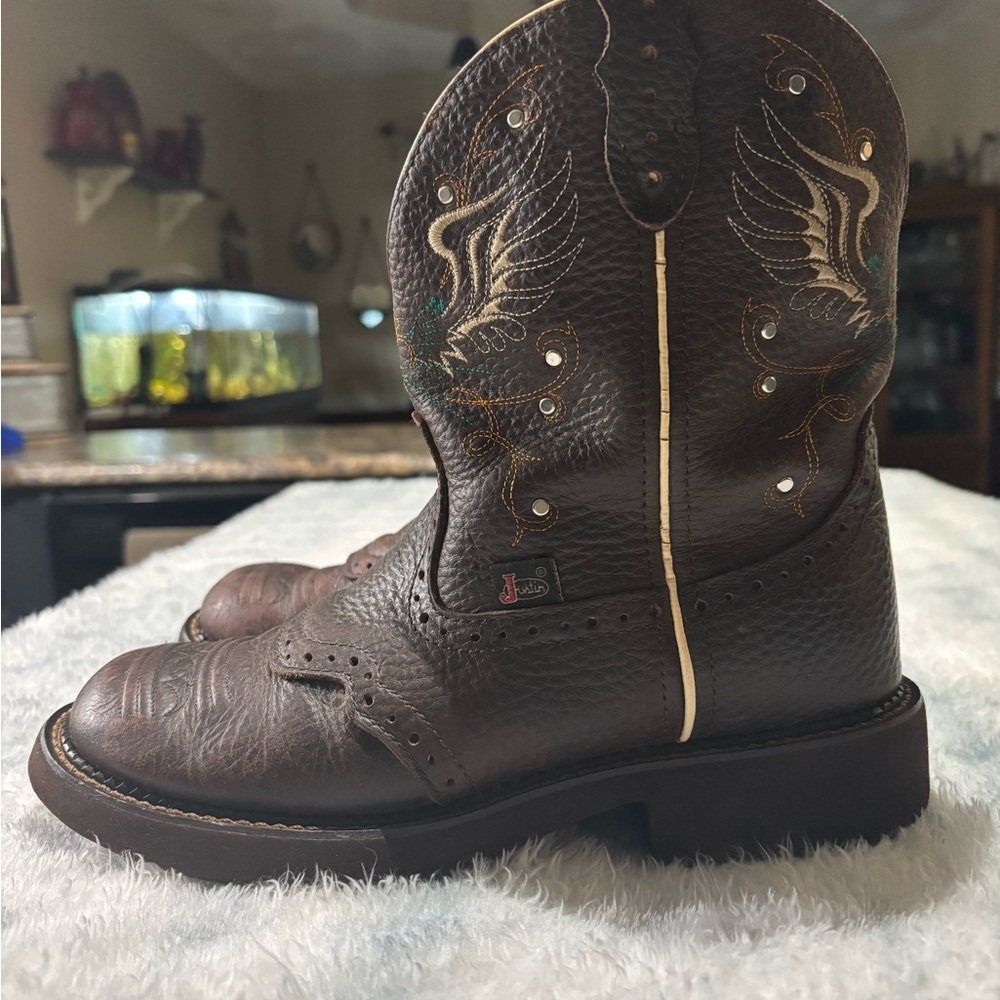 Justin Boots Brown Women's - Picture 2 of 6